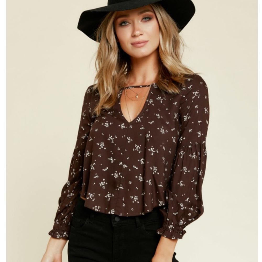 Saltwater Luxe Iris Blouse Graphite